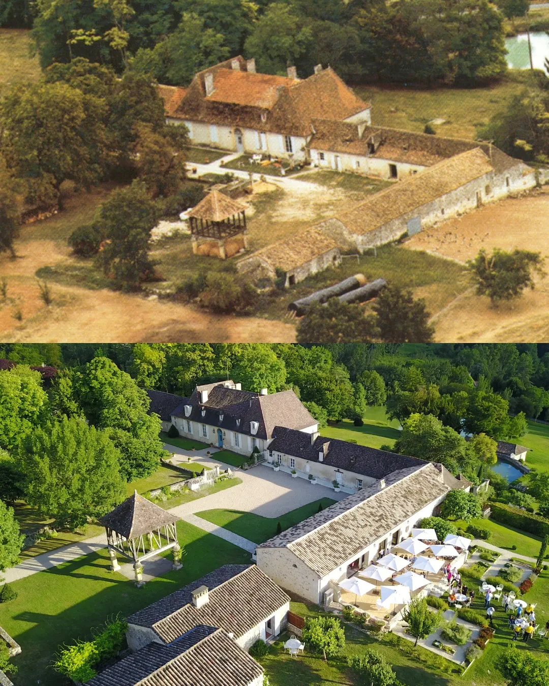 Transformation d'un domaine de campagne pittoresque.